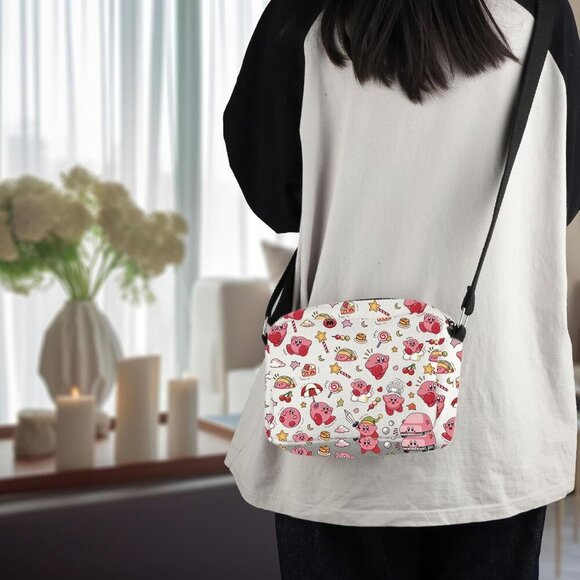 Video Game Character Crossbody Bag Canvas Unisex Portable Organizer - Picture 4 of 5